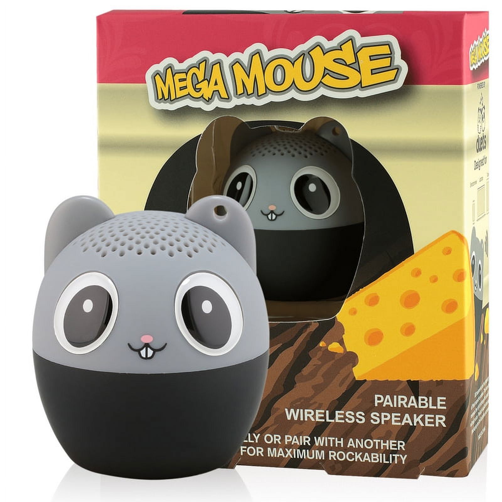 My Audio Pet (TWS) Mini Bluetooth Animal Wireless Speaker with TRUE WIRELESS STEREO TECHNOLOGY _ Pair with another TWS Pet for Powerful Rich Room-filling Sound _ (Mega Mouse) - image 1 of 6