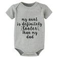 thumbnail image 1 of My Aunt Is Definitely Cooler Than My Dad Baby Outfits Boys Short Sleeve Bring Baby Home Outfit Newborn for Girls White Baby O, 1 of 2