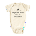 thumbnail image 1 of My Aunt Isn't A Regular Aunt Baby Bodysuit, Newborn Outfit, Baby Clothes, Gift&nbsp;for&nbsp;Children 18m Natural, 1 of 1