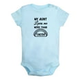 thumbnail image 1 of My Aunt Loves Me More Than Tacos Funny Rompers For Babies, Newborn Baby Unisex Bodysuits, Infant Jumpsuits, Toddler 0-24 Months Kids One-Piece Oufits (Blue, 18-24 Months), 1 of 4