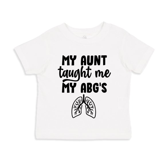 My Aunt Taught Me My ABG's Toddler T-Shirt 3T White