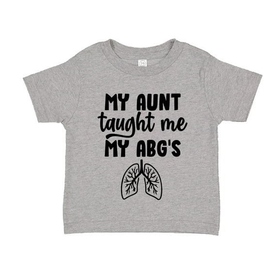 My Aunt Taught Me My ABG's Toddler T-Shirt 5/6T Athletic Heather