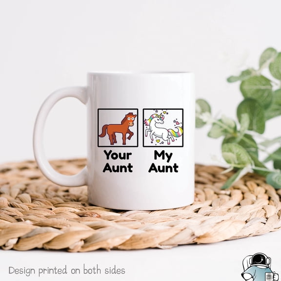My Aunt Unicorn Coffee Mug Funny Special Auntie Family and Birthday Gift