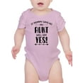 thumbnail image 1 of My Aunt Will Say Yes! Bodysuit Infant -Smartprints Designs,  12 Months, 1 of 4