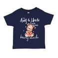 thumbnail image 1 of My Aunt and Uncle Love Me Beary Much Toddler T-Shirt 4T Navy Blue, 1 of 3