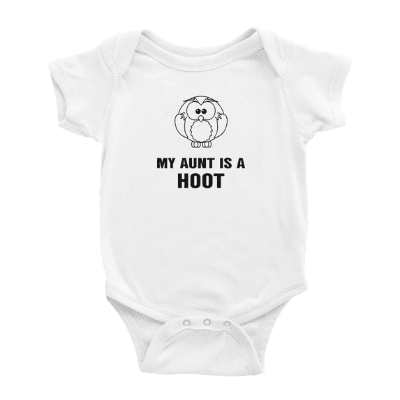 My Aunt is A Hoot Cute Baby Bodysuits For Boy Girl