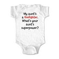 thumbnail image 1 of My Aunt's a firefighter. What's your Aunt's Superpower? - wallsparks cute & funny Brand - baby one piece bodysuit - Great baby shower gift!, 1 of 3
