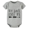 thumbnail image 1 of My Auntie Loves Me Baby Going Home Outfit Girl Newborn Short Sleeve Baby Girl Newborn Hospital Outfits White Baby Girl Romper, 1 of 2