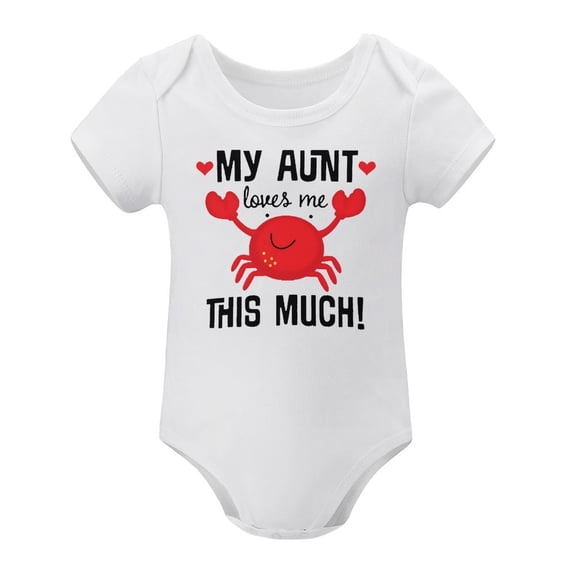 My Auntie Loves Me This Much! – Cute Baby Romper for Nephew Or Niece, Funny Gift from Aunt, Unisex Bodysuit Style 3months