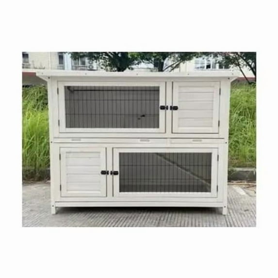 My Backyard Farm 140730 2 Level Rabbit Hutch
