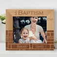 thumbnail image 1 of My Baptism Day Personalized Wooden Frame-10" x 8" Brown Horizontal, 1 of 1