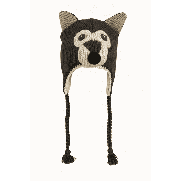 My Bear Woolen Animal Hat Hand-Knitted with Micro Fleece Lining for Children, Teens & Adults