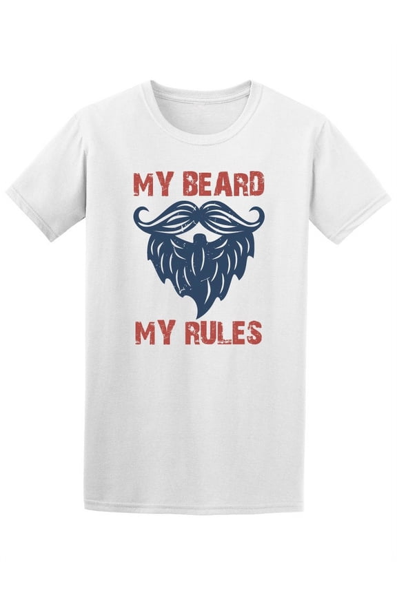 My Beard My Rules, Hipster T-Shirt Men -Image by Shutterstock, Male Medium