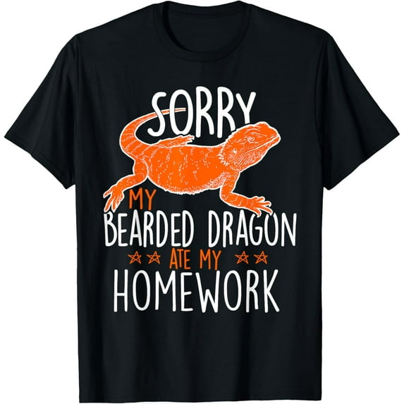 My Bearded Dragon Ate My Homework Pogona School T-Shirt T-Shirt