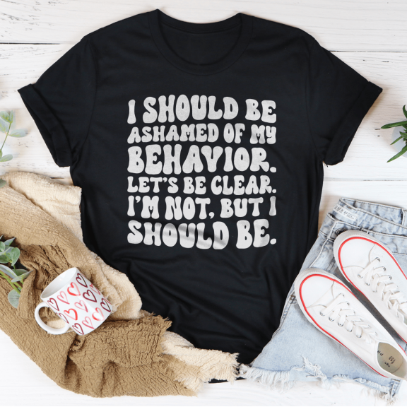 My Behavior Tee Heather Prism Peach S Peachy Sunday T-Shirt