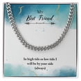 thumbnail image 1 of My Best Friend, Cuban Link Chain - Stainless Steel/ Yellow Plated - Message Card & Gift Box, 1 of 5