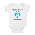 thumbnail image 1 of My Best Friend is A Afghan Hound Dog Funny Baby Outfits 0-3 Months, 1 of 5