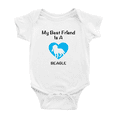 thumbnail image 1 of My Best Friend is A Beagle Dog Funny Baby Romper Newborn Clothes Outfits, 1 of 5