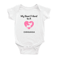 thumbnail image 1 of My Best Friend is A Chihuahua Dog Funny Baby Outfits 0-3 Months, 1 of 5