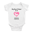 thumbnail image 1 of My Best Friend is A Mexican Hairless Dog Funny Baby Romper 0-3 Months, 1 of 5