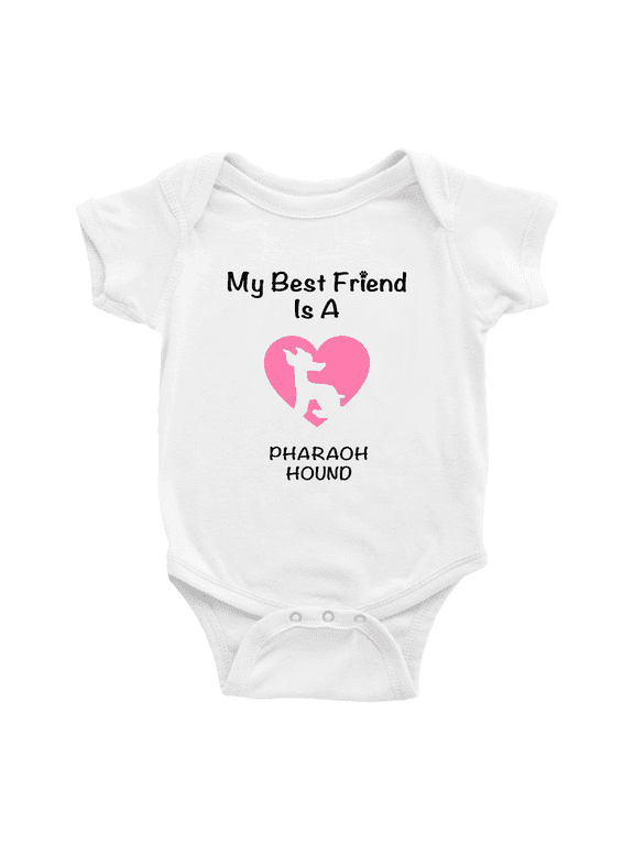 My Best Friend is A Pharaoh Hound Dog Funny Baby Bodysuit 0-3 Months