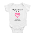 thumbnail image 1 of My Best Friend is A RedBone Coonhound Dog Funny Baby Romper Infant Clothes, 1 of 5