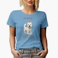 thumbnail image 1 of My Bestie Is a Westie with a West Highland White Terrier Dog Art Merch Gift, Baby Blue T-Shirt, Medium, 1 of 5