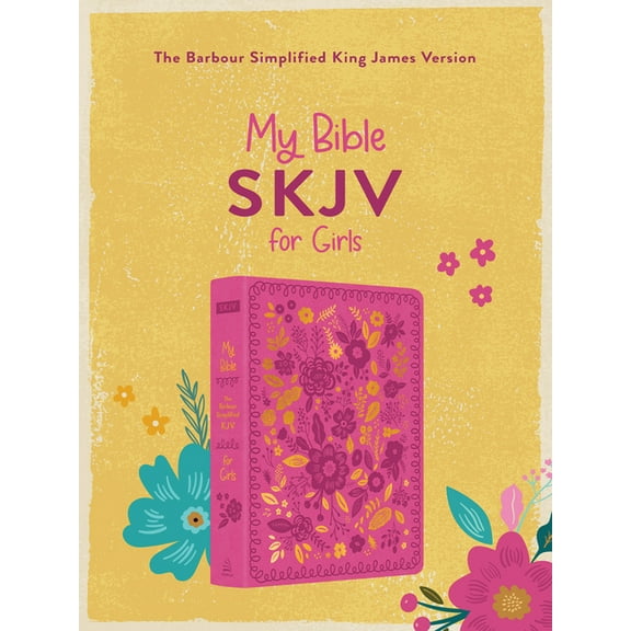 My Bible SKJV for Girls (Pink and Gold Florals) (Hardcover)