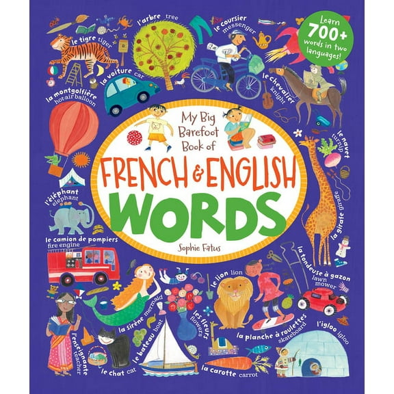 My Big Barefoot Book of French &amp; English Words, (Hardcover)