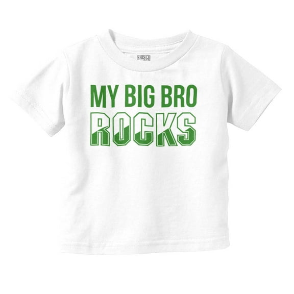My Big Bro Rocks Cute Brother Toddler Boy Girl T Shirt Infant Toddler Brisco Brands 3T