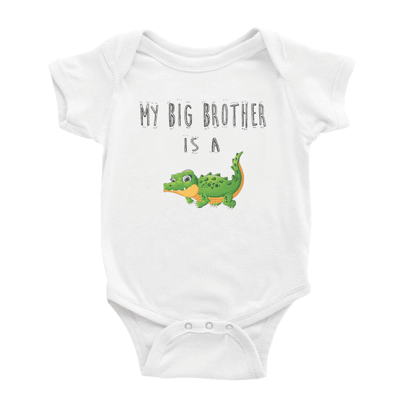 My Big Brother Is A Alligator Baby Clothing Infant Boy Girl