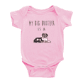 thumbnail image 1 of My Big Brother Is A Australian Shepherd Dog Funny Baby Bodysuit Boy Girl Unisex, 1 of 5