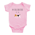 thumbnail image 1 of My Big Brother Is A Beagle Dog Funny Baby Bodysuit Boy Girl Unisex, 1 of 5