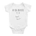 thumbnail image 1 of My Big Brother Is A Bichon Frise Dog Cute Baby Clothing Bodysuits Boy Girl Unisex, 1 of 5