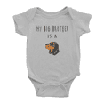 thumbnail image 1 of My Big Brother Is A Black and Tan Coonhound Dog Cute Baby Clothes Bodysuit Boy Girl Unisex, 1 of 5