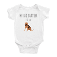 thumbnail image 1 of My Big Brother Is A Bloodhound Dog Cute Baby Rompers Boy Girl Unisex, 1 of 5