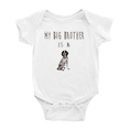 thumbnail image 1 of My Big Brother Is A Bluetick Coonhound Dog Baby Clothes Bodysuit Infant Boy Girl Unisex, 1 of 5