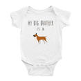 thumbnail image 1 of My Big Brother Is A Boxer Dog Baby Clothing Bodysuits Boy Girl Unisex, 1 of 5