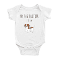 thumbnail image 1 of My Big Brother Is A Cavalier King Charles Spaniel Dog Funny Baby Clothing Bodysuits, 1 of 5