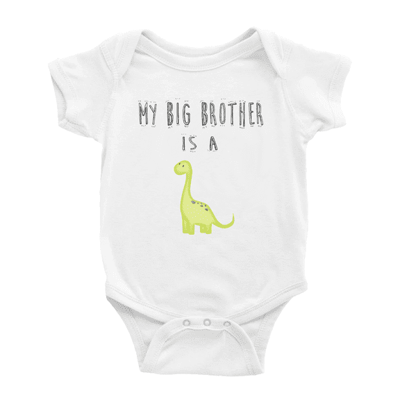 My Big Brother Is A Dinosaur Cute Baby Clothing Boy Girl