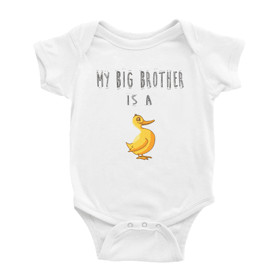 My Big Brother Is A Duck Cute Baby Clothing Boy Girl