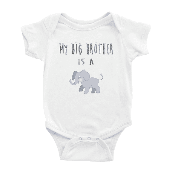 My Big Brother Is A Elephant Baby Clothing Infant Boy Girl