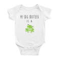 thumbnail image 1 of My Big Brother Is A Frog Funny Baby Bodysuit Boy Girl, 1 of 5