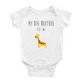 thumbnail image 1 of My Big Brother Is A Giraffe Baby Clothing Infant Boy Girl, 1 of 5