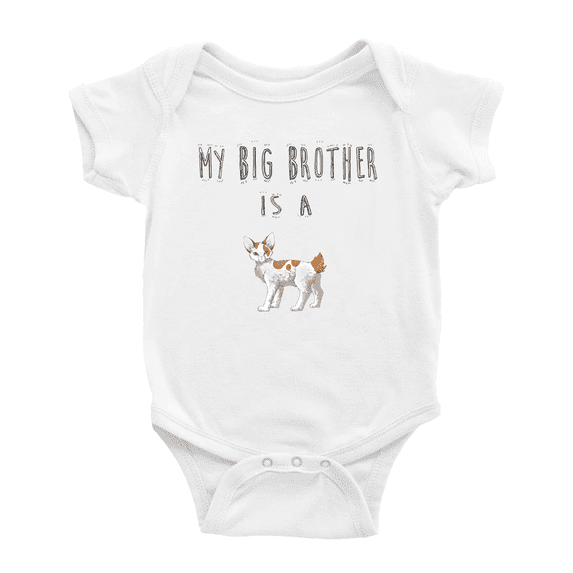 My Big Brother Is A Japanese Bobtail Cat Funny Baby Clothing Bodysuits For Boy Girl