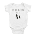 thumbnail image 1 of My Big Brother Is A Japanese Chin Dog Cute Baby Bodysuit Boy Girl Unisex, 1 of 5