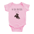 thumbnail image 1 of My Big Brother Is A Labrador Retriever Dog Cute baby romper jumpsuit Newborn-24 Monthes, 1 of 5