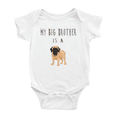thumbnail image 1 of My Big Brother Is A Mastiff Dog Funny Baby Bodysuit Boy Girl Unisex, 1 of 5