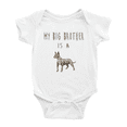 thumbnail image 1 of My Big Brother Is A Mexican Hairless Dog Cute Baby Bodysuit Boy Girl Unisex, 1 of 5