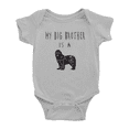 thumbnail image 1 of My Big Brother Is A Newfoundland Dog Funny Baby Bodysuits Boy Girl Unisex, 1 of 5